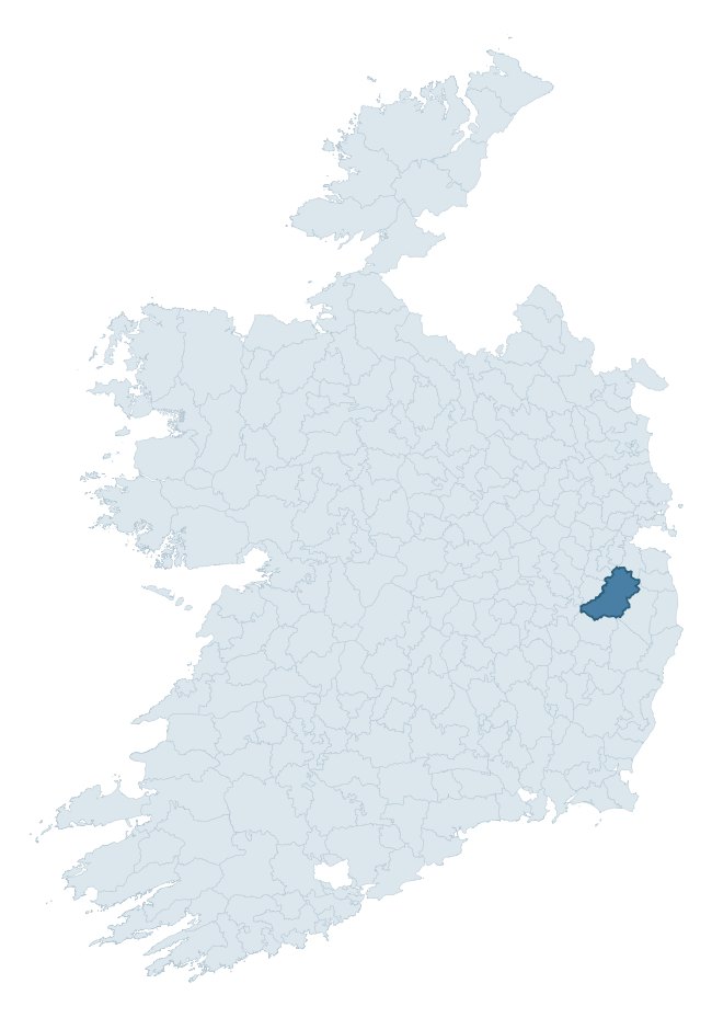 Regional context map showing TALBOTSTOWN LOWER barony within WICKLOW