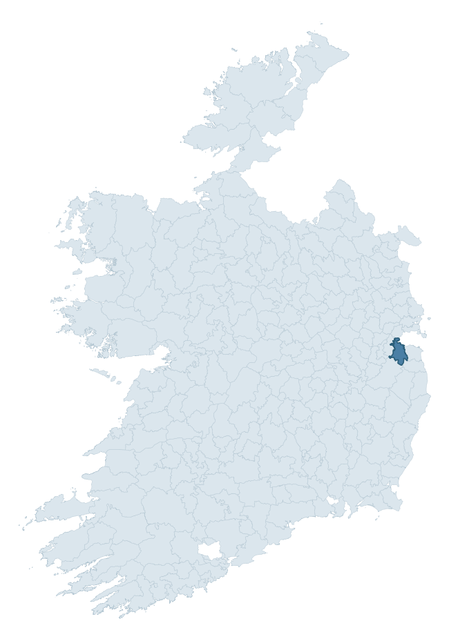 Regional context map showing UPPERCROSS barony within DUBLIN