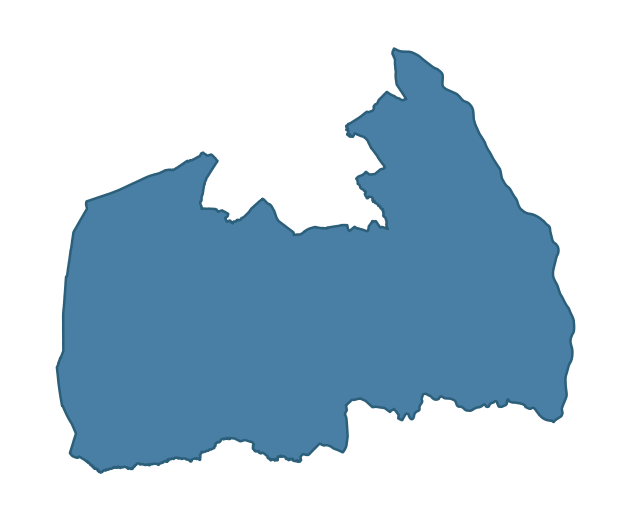 Detailed boundary map of AGHADOWEY ward, Causeway Coast and Glens