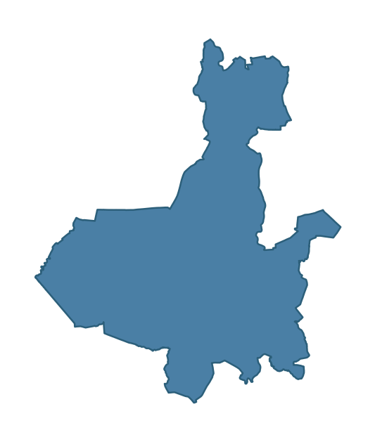 Detailed boundary map of ALTAHULLION ward, Causeway Coast and Glens