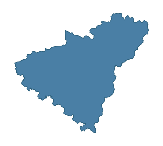 Detailed boundary map of AUGHNACLOY ward, Mid Ulster