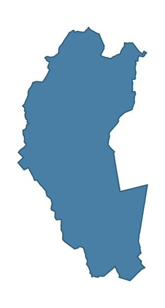 Detailed boundary map of BALLYGOWAN ward, Ards and North Down