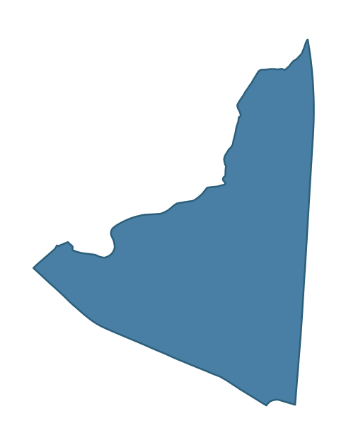 Detailed boundary map of BALLYKEEL ward, Mid and East Antrim
