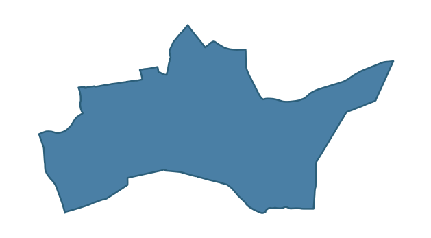 Detailed boundary map of BALLYMAGEE ward, Ards and North Down