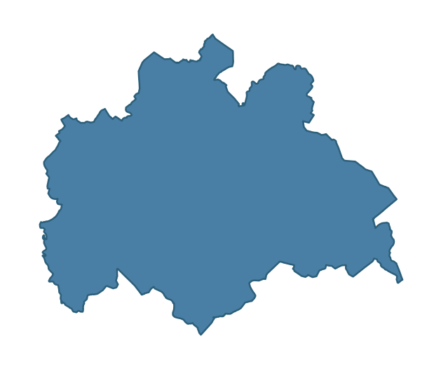 Detailed boundary map of BERAGH ward, Fermanagh and Omagh