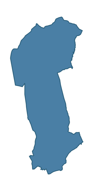 Detailed boundary map of BINNIAN ward, Newry, Mourne and Down