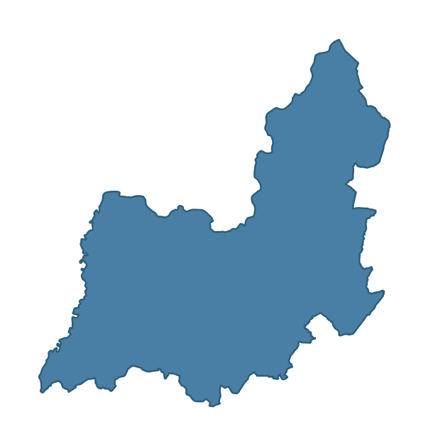 Detailed boundary map of BLACKWATERTOWN ward, Armagh City, Banbridge and Craigavon