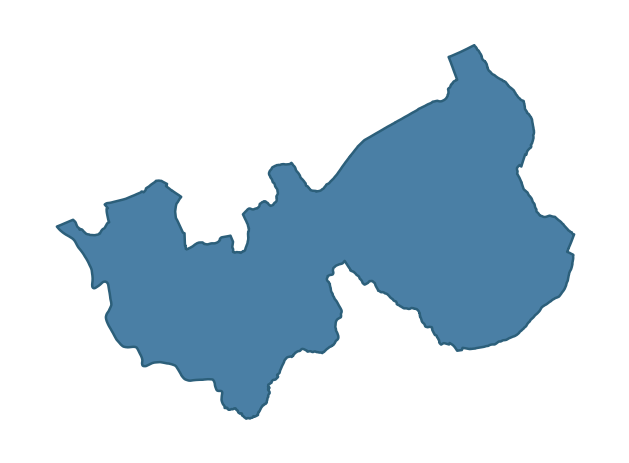 Detailed boundary map of BLEARY ward, Armagh City, Banbridge and Craigavon