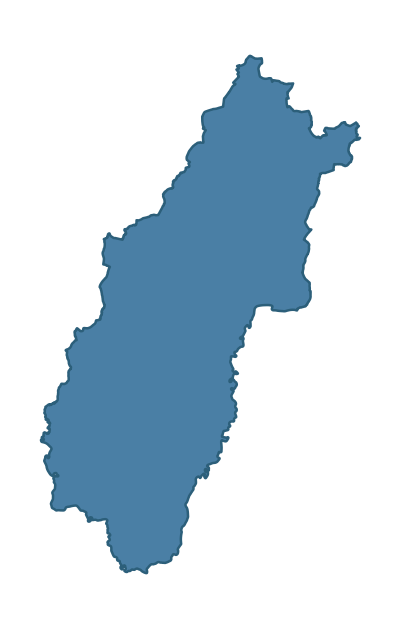 Detailed boundary map of CALEDON ward, Mid Ulster
