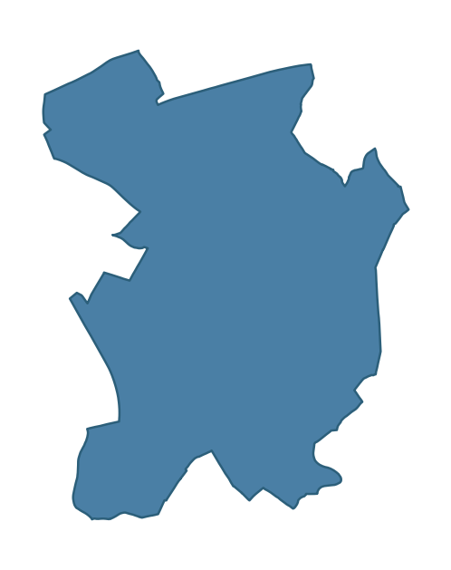 Detailed boundary map of CAMOWEN ward, Fermanagh and Omagh