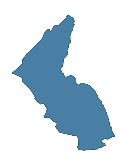 Detailed boundary map of CARNLOUGH and GLENARM ward, Mid and East Antrim