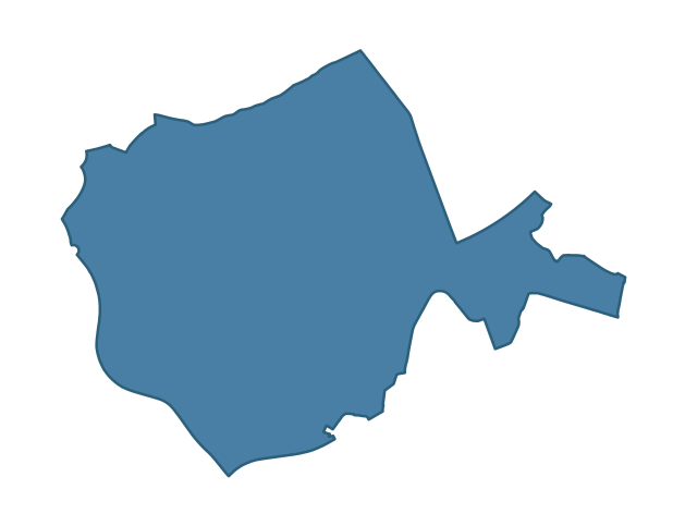 Detailed boundary map of CARNMONEY HILL ward, Antrim and Newtownabbey