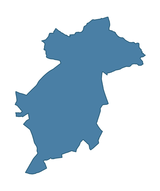 Detailed boundary map of CASTLECOOLE ward, Fermanagh and Omagh