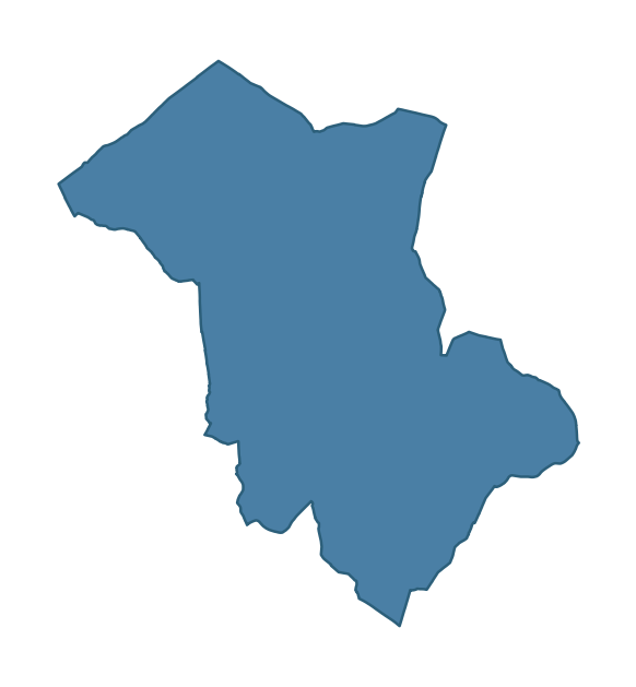Detailed boundary map of CASTLEDERG ward, Derry City and Strabane