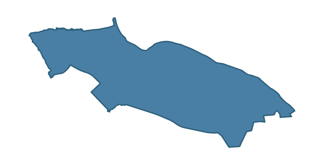 Detailed boundary map of CASTLEROCK ward, Causeway Coast and Glens