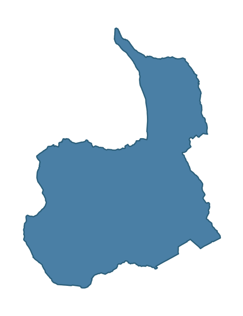 Detailed boundary map of CASTLEWELLAN ward, Newry, Mourne and Down