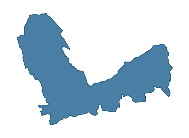 Detailed boundary map of CLOGH MILLS ward, Causeway Coast and Glens
