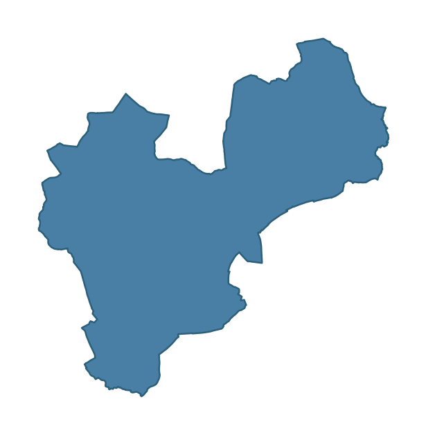 Detailed boundary map of COALISLAND NORTH ward, Mid Ulster