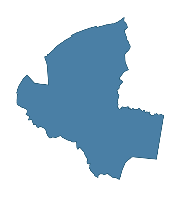 Detailed boundary map of COALISLAND SOUTH ward, Mid Ulster