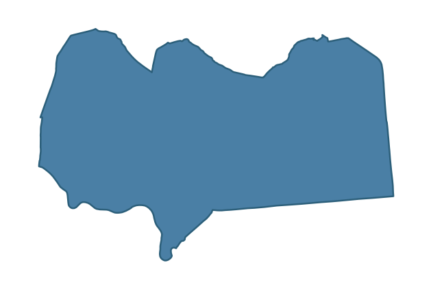 Detailed boundary map of COOKSTOWN WEST ward, Mid Ulster