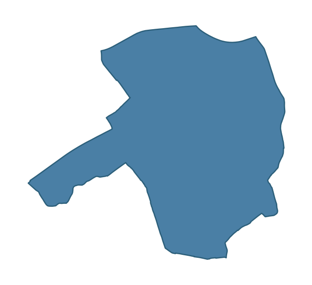 Detailed boundary map of COOLNAGARD ward, Fermanagh and Omagh