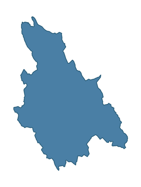 Detailed boundary map of CROSSMAGLEN ward, Newry, Mourne and Down