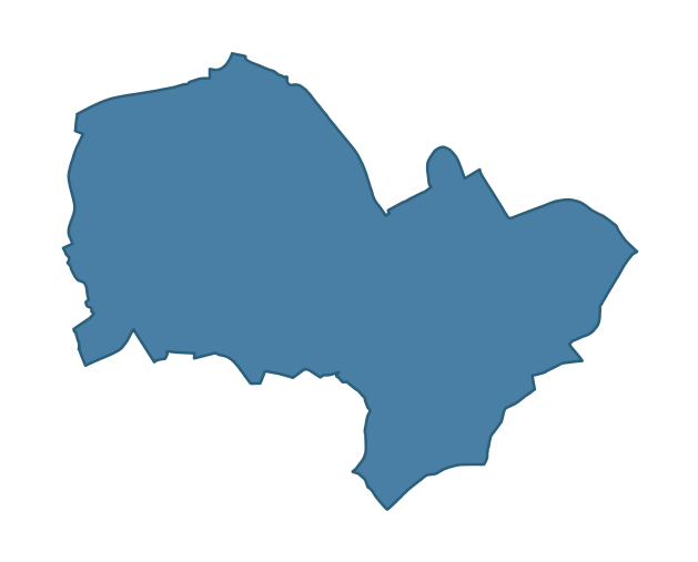 Detailed boundary map of DEMESNE ward, Armagh City, Banbridge and Craigavon