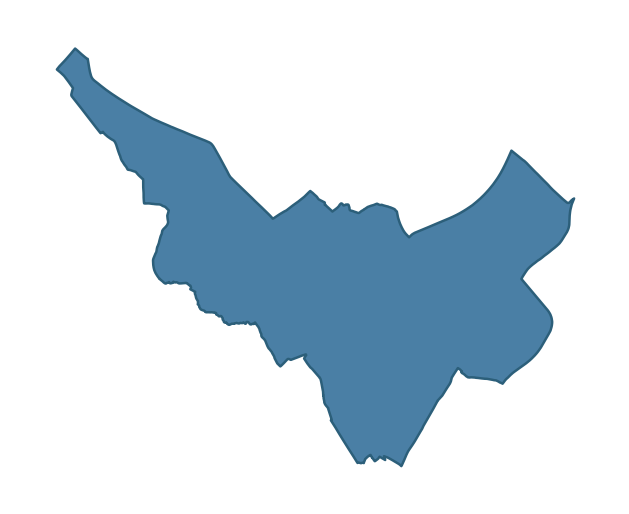 Detailed boundary map of DERRYAGHY ward, Lisburn and Castlereagh