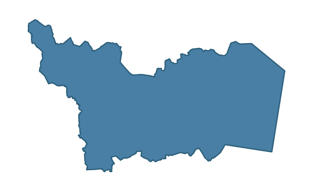 Detailed boundary map of DERRYBOY ward, Newry, Mourne and Down