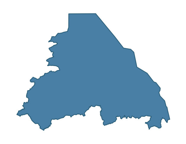 Detailed boundary map of DERRYGONNELLY ward, Fermanagh and Omagh