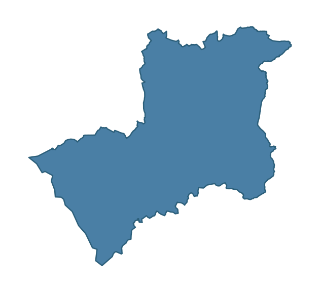 Detailed boundary map of DONAGH ward, Fermanagh and Omagh