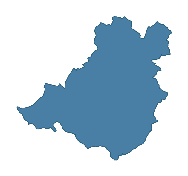 Detailed boundary map of DONAGHCLONEY ward, Armagh City, Banbridge and Craigavon