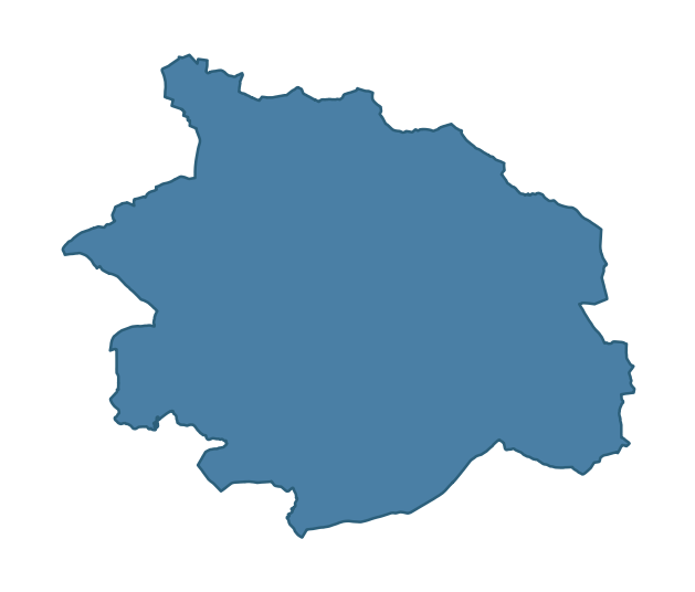 Detailed boundary map of DROMARA ward, Lisburn and Castlereagh