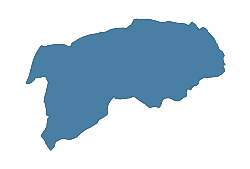 Detailed boundary map of DROMORE ward, Armagh City, Banbridge and Craigavon