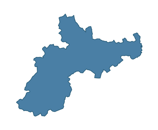 Detailed boundary map of DROMORE ward, Fermanagh and Omagh