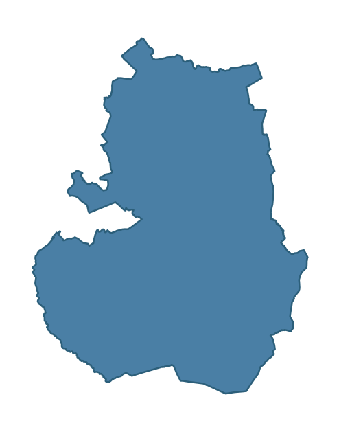 Detailed boundary map of DUNGIVEN ward, Causeway Coast and Glens