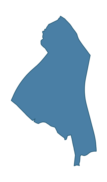 Detailed boundary map of DUNMURRY ward, Belfast
