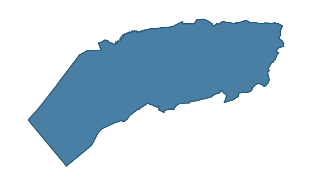 Detailed boundary map of EDERNEY and KESH ward, Fermanagh and Omagh