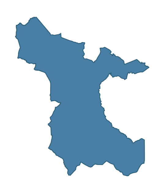 Detailed boundary map of FEENY ward, Causeway Coast and Glens