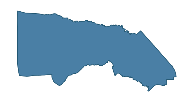 Detailed boundary map of FORTH RIVER ward, Belfast