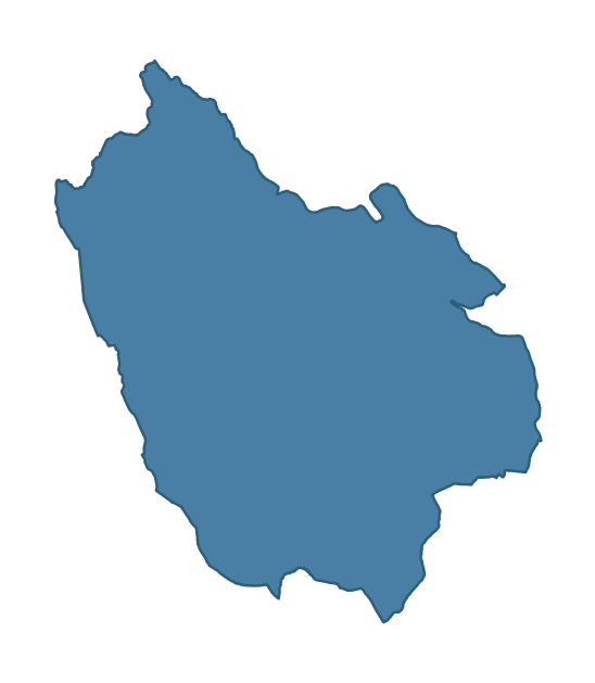 Detailed boundary map of GILFORD ward, Armagh City, Banbridge and Craigavon