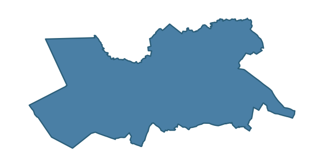 Detailed boundary map of GLENAVY ward, Lisburn and Castlereagh