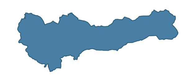 Detailed boundary map of GLENELLY VALLEY ward, Derry City and Strabane