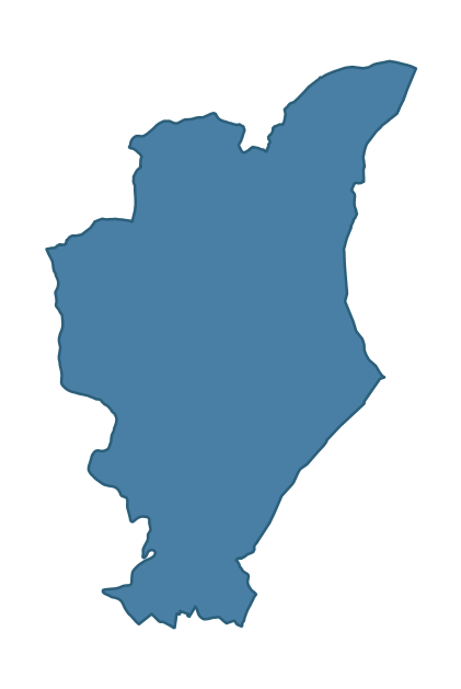 Detailed boundary map of GORTIN ward, Fermanagh and Omagh