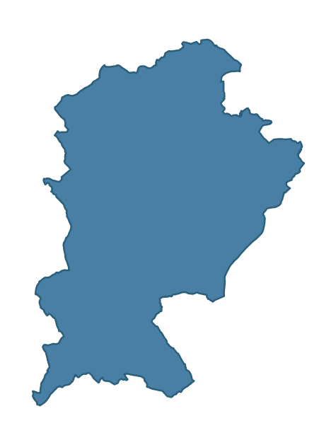 Detailed boundary map of GRANSHA ward, Armagh City, Banbridge and Craigavon