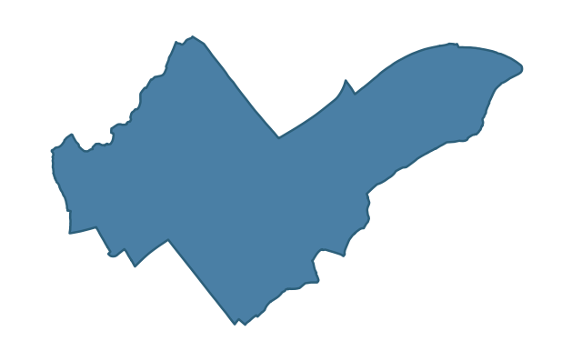 Detailed boundary map of GREENISLAND ward, Mid and East Antrim