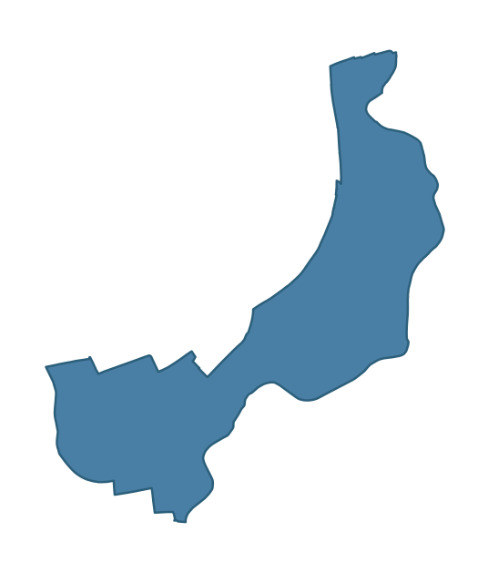 Detailed boundary map of HILDEN ward, Lisburn and Castlereagh