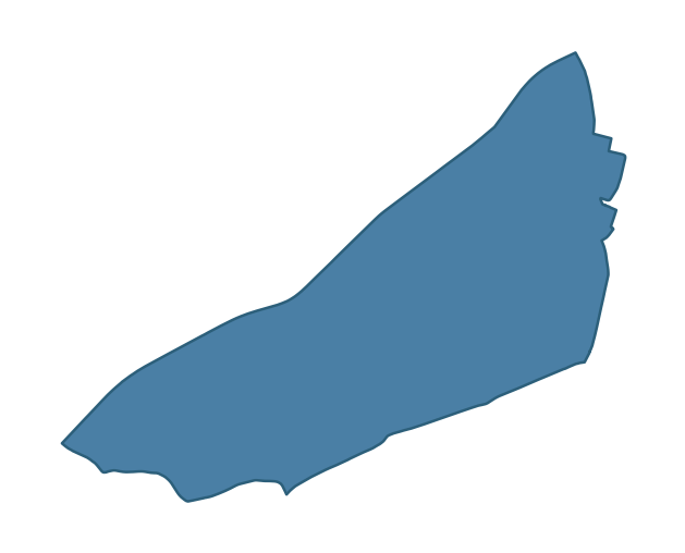 Detailed boundary map of HILLFOOT ward, Belfast