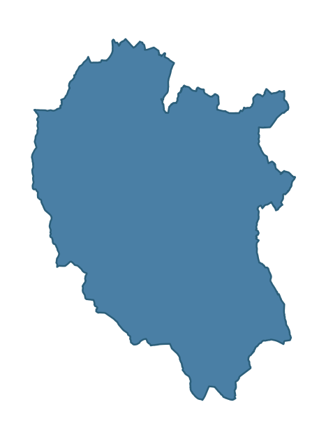 Detailed boundary map of KEADY ward, Armagh City, Banbridge and Craigavon