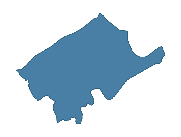 Detailed boundary map of KERNAN ward, Armagh City, Banbridge and Craigavon